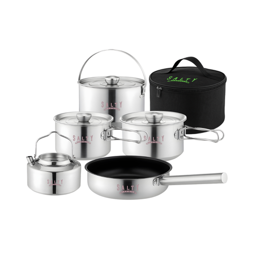 5pc Stainless Camp Kitchen Cooking Set